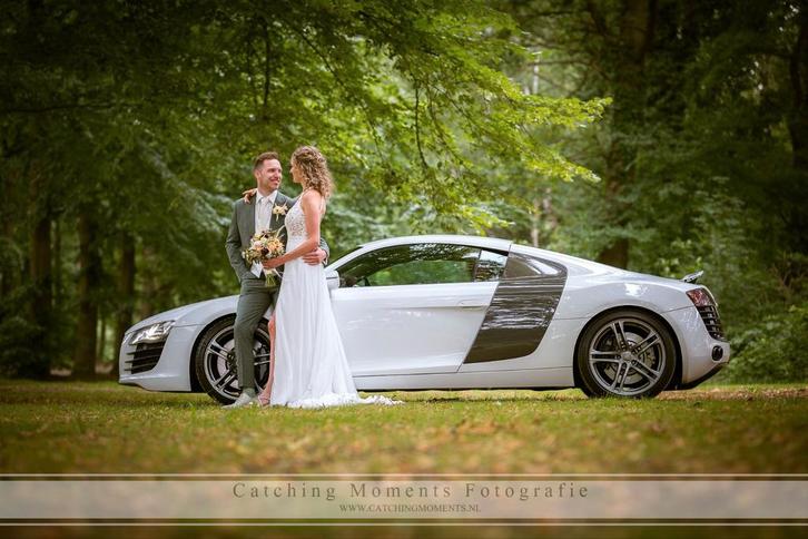 Trouwauto verhuur Audi R8 €599, Diensten en Vakmensen, Verhuur | Auto en Motor, Trouwauto