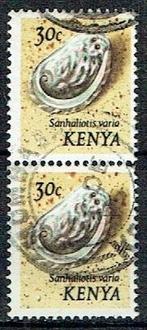 Kenya 1993 Schelp in paar, Verzenden, Gestempeld, Dier of Natuur