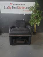 Staopstoel Hukla Zwart Leder, Minder dan 50 cm, Gebruikt, Minder dan 75 cm, Leer