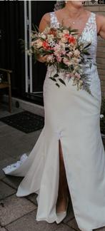 Witte trouwjurk maat 38, Kleding | Dames, Ophalen, Zo goed als nieuw, Wit, Trouwjurk