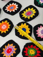 Handgehaakte granny bloemen motieven 10 cm (22 stuks), Breien of Haken, Nieuw, Ophalen of Verzenden, H