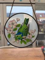 Vintage Glas-in-lood raamhanger vogel, Antiek en Kunst, Ophalen of Verzenden