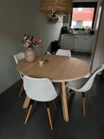 Ronde tafel eiken 120 cm, Huis en Inrichting, Tafels | Eettafels, Ophalen of Verzenden, Vier personen, Rond, 100 tot 150 cm