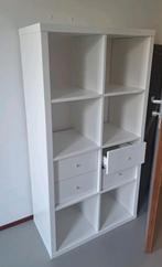Kallax kast wit - met lades, Antiek en Kunst, Ophalen