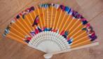 tropische oranje waaier/handwaaier met toekan, Ophalen of Verzenden, Nieuw, Feestartikel, Oranje of Koningsdag
