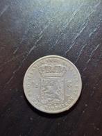 Zilveren halve gulden 1860, Postzegels en Munten, Munten | Nederland, ½ gulden, Koning Willem III, Zilver, Ophalen of Verzenden