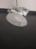 Vintage Stier Figuur - 15x9cm, Antiek en Kunst, Antiek | Glas en Kristal, Ophalen of Verzenden