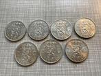 Serie van 7verschillende rijksdaalders1959,60,61,62,63,64,66, Zilver, 2½ gulden, Koningin Juliana, Verzenden