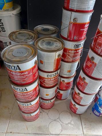 25 blikken einza 2.5 liter roestwerende primer  beschikbaar voor biedingen