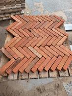 188m2 Nieuw hard gebakken walen klinkers rood bruin 20x5x6cm, Tuin en Terras, Tegels en Klinkers, Ophalen, Keramiek, Klinkers