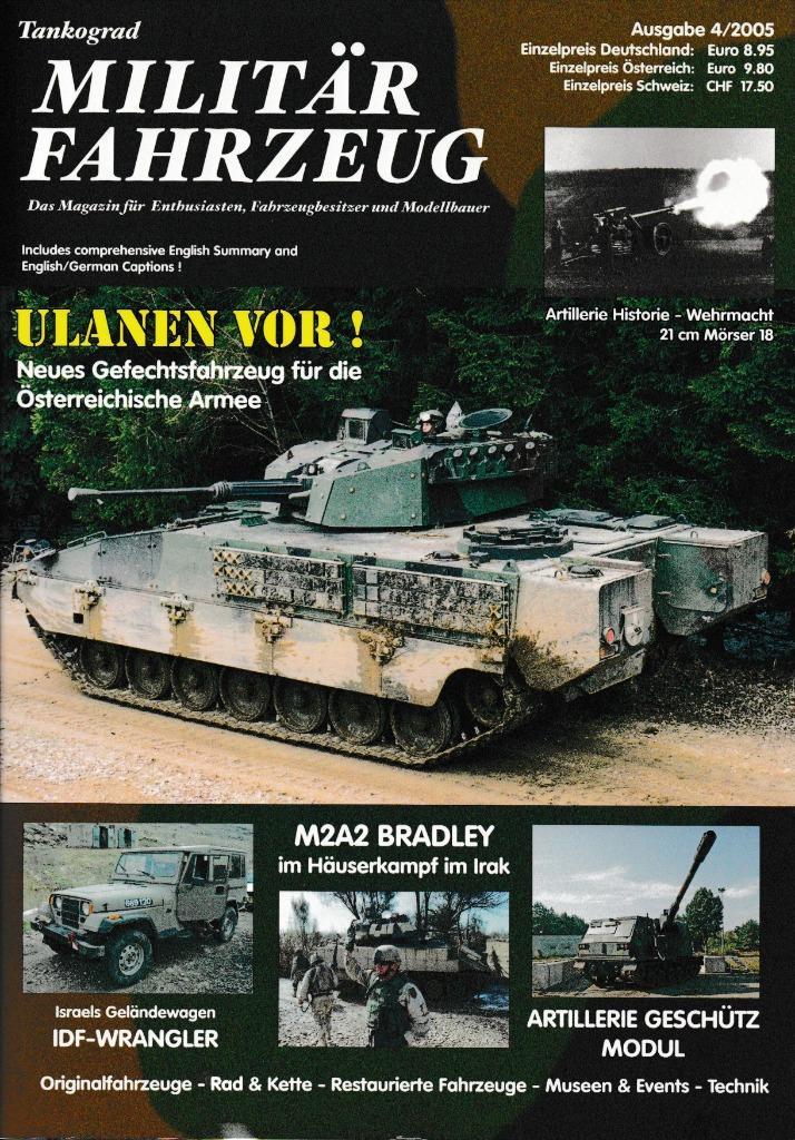 Militärfahrzeug Ausgabe 4/2005, Boeken, Oorlog en Militair, Zo goed als nieuw, Landmacht, 1945 tot heden, Ophalen of Verzenden