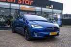 Tesla Model X Performance Ludicrous 7p., Auto's, Tesla, Automaat, Gebruikt, Blauw, 7 stoelen