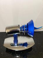 Unieke blauwe hanglamp in druppelvorm – Merk Alaska, Ophalen of Verzenden, Nieuw, Glas, Minder dan 50 cm