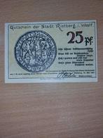 Duits Notgeld Rietberg Noodgeld, Ophalen of Verzenden, Duitsland