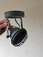 Industriële plafondlamp 1-kops | grijs zwart, Huis en Inrichting, Lampen | Plafondlampen, Ophalen, Zo goed als nieuw
