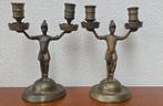 19e eeuwse kandelaars, Duits, Antiek, Brons, Metaal, Antiek en Kunst, Ophalen of Verzenden