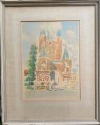 Aquarel Jan Westendorp - Haarlem, Antiek en Kunst, Ophalen of Verzenden