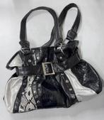 Damestas Handtas 100% Vinyl + riem-gesp dames vrouwen zwart, Zwart, Nieuw, Ophalen of Verzenden, H