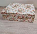 Theedoos 12 vaks bloemen thee box 12 vakken doos + deksel, Ophalen of Verzenden, Gebruikt