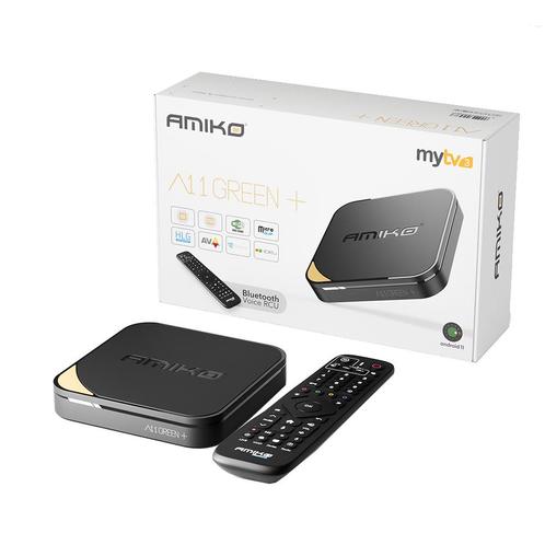 Amiko A11 Green+ IPTV Ontvanger Box, Audio, Tv en Foto, Mediaspelers, Nieuw, Minder dan 500 GB, HDMI, USB 2.0, Optische audio