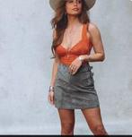Moost wanted setje River leather rok + indy bralette top, Ophalen of Verzenden, Zo goed als nieuw, Maat 36 (S), Grijs