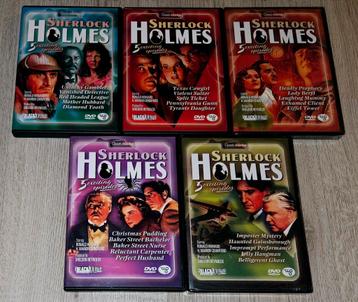 Sherlock Holmes DVDs - 5 Films! beschikbaar voor biedingen