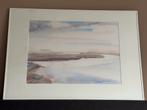 Aquarel Lauwersmeer bij Zoutkamp Rianne Kooijman Schilderij, Ophalen of Verzenden