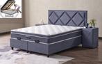 Boxspring Torino opbergbed complete set-sale, Ophalen of Verzenden, 180 cm, Stof, Nieuw