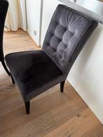 Uitschuifbare ronde eettafel met witte poot + stoelen, Huis en Inrichting, Tafels | Eettafels, 100 tot 150 cm, Rond, Ophalen of Verzenden