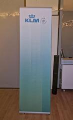 Dubbele KLM roll up reclame banner/expobanner, Verzamelen, Ophalen of Verzenden, Zo goed als nieuw, Reclamebord