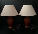 Twee prachtige tafellampen incl lamenkap, Huis en Inrichting, Lampen | Tafellampen, Ophalen, Zo goed als nieuw, Overige materialen