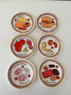 Blond Amsterdam Petit Four Bordjes - 6 stuks, Ophalen, Porselein of Keramiek, Schaal, Rond