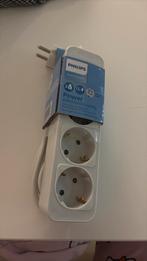 Philips verlengsnoer/contactdoos-Wit, Ophalen of Verzenden, Nieuw, Stopcontact