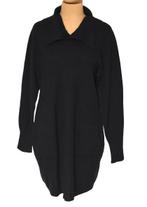 Nieuwe D.Exterior 100% cashmere jurk, zwart, Mt. 42 / L, Kleding | Dames, Verzenden, Maat 42/44 (L), Nieuw, Knielengte