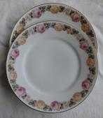 Thomas Bavaria borden Engelse gele witte roze roosjes rand, Ophalen of Verzenden