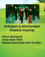 Freebie meetup voor Enhypen in Amsterdam, Ophalen of Verzenden, Nieuw, Foto of Kaart