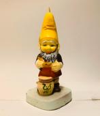 Vintage Kaars Tuinkabouter met Honingpot - Decoratief Beeld, Ophalen of Verzenden, Gebruikt, Fantasy
