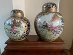 2 grote oude/antieke Chinese vazen/gemberpotten Famile Rose, Antiek en Kunst, Antiek | Porselein, Ophalen