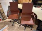 Mooie cognac bureaustoelen, Ophalen, Zo goed als nieuw, Bruin, Bureaustoel