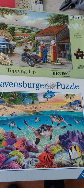 4 Puzzels: Hop & Ravensnurger 500 XL per stuk €8 beschikbaar voor biedingen