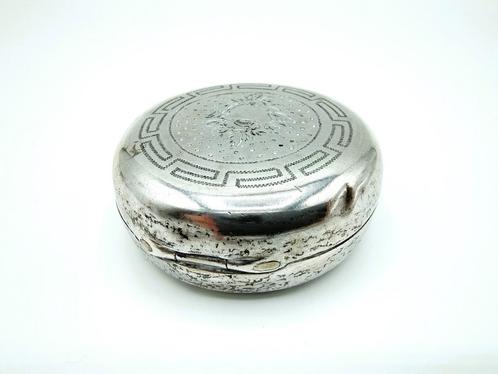 Zilveren pepermuntdoosje, J. van Geelen, Schoonhoven, 1869, Antiek en Kunst, Antiek | Goud en Zilver, Zilver, Verzenden