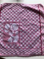 Brocante vintage roze handdoeken met beer, Antiek en Kunst, Ophalen of Verzenden