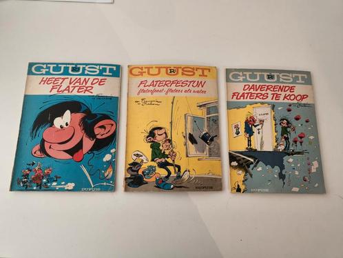 Guust Flater Stripboeken R1, R2 & R4 – Franquin Klassiekers!, Boeken, Stripboeken, Gelezen, Verzenden