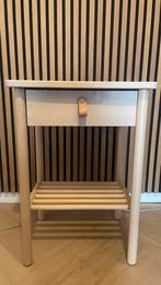 IKEA BJÖRKSNÄS Nachtkastje - Massief Berkenhout, Ophalen, Gebruikt, 55 tot 70 cm, 45 tot 65 cm