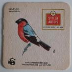 Bierviltje Stella Artois goudvink, panda natuurbescherming, Verzamelen, Biermerken, Ophalen of Verzenden, Zo goed als nieuw, Viltje(s)