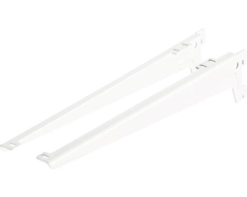 Plankdrager met hoek 38 cm wit, 2 stuks, Huis en Inrichting, Stoffering | Vloerbedekking, Nieuw, Wit, Ophalen