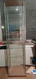 Glazen Vitrinekast met Houten Onderstel, Hobby en Vrije tijd, Modeltreinen | H0, Gebruikt, Gelijkstroom of Wisselstroom, Brug, Tunnel of Gebouw