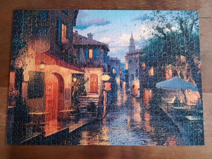 Gibsons Evgeny Lushpin After the Rain COMPLEET 1000st G6092, Hobby en Vrije tijd, Denksport en Puzzels, Gebruikt, 500 t/m 1500 stukjes