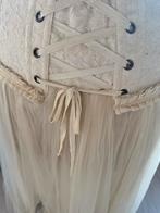 Antieke Paspop Anne-Beth met Jurk, Ophalen of Verzenden, Gedragen, Beige