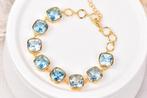 Exclusieve armband met edelstenen, Blauw, Nieuw, Ophalen of Verzenden, Met edelsteen